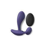 Темно-синий вибромассажер Witty P G Vibrator with Remote Control