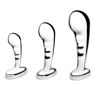 Набор из 3 стальных стимуляторов простаты Stainless Steel P-spot Training Set Набор из 3 стальных стимуляторов простаты Stainless Steel P-spot Training Set