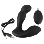 Черный вибростимулятор простаты RC Prostate Massager - 13,1 см. Черный вибростимулятор простаты RC Prostate Massager - 13,1 см.