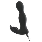 Черная анальная пробка с вибрацией, вращением и пультом ДУ RC Butt Plug with 2 Functions Черная анальная пробка с вибрацией, вращением и пультом ДУ RC Butt Plug with 2 Functions