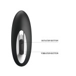 Черный стимулятор простаты с функцией римминга - 15,9 см. Черный стимулятор простаты с функцией римминга - 15,9 см.