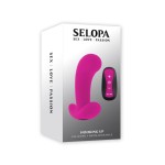 Розовый вибромассажёр простаты с пультом ДУ Hooking Up - 9,5 см.