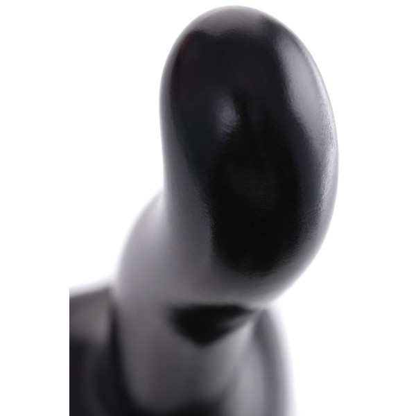 Черный стимулятор для пар P G-Spot Dildo Size L - 19 см.