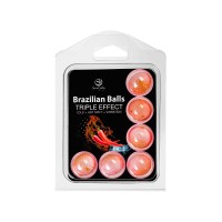 Набор из 6 шариков с массажным маслом Brazilian Balls с тройным эффектом Набор из 6 шариков с массажным маслом Brazilian Balls с тройным эффектом
