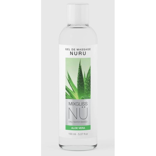 Массажный гель на водной основе Mixgliss NU Aloe Vera - 150 мл.