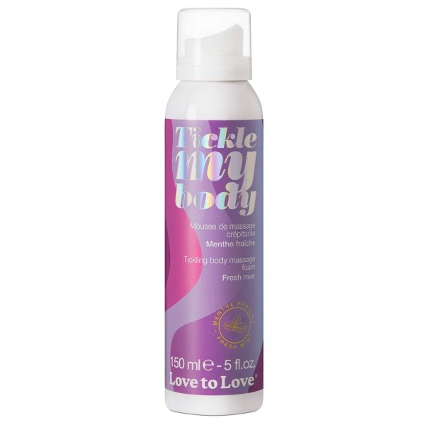 Массажная хрустящая пенка Tickle My Body Fresh Mint с ароматом мяты - 150 мл.