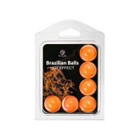 Набор из 6 шариков с массажным маслом Brazilian Balls с разогревающим эффектом Набор из 6 шариков с массажным маслом Brazilian Balls с разогревающим эффектом