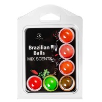 Набор из 6 шариков с ароматизированными массажными маслами Brazilian Balls Набор из 6 шариков с ароматизированными массажными маслами Brazilian Balls