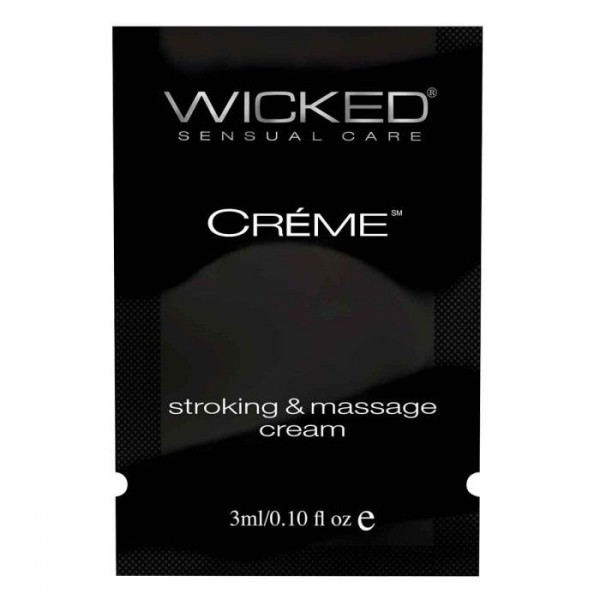 Крем для массажа и мастурбации Wicked Stroking and Massage Creme - 3 мл.