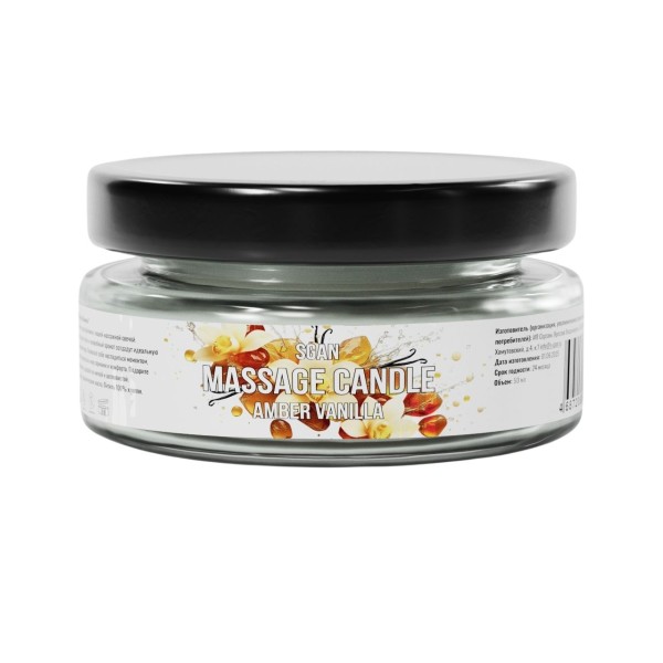 Массажная свеча «Амбра и ваниль» - 50 мл.