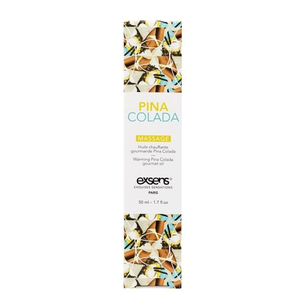 Разогревающее массажное масло с ароматом пина колада Gourmet Pina Colada - 50 мл.