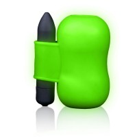 Люминесцентный мастурбатор с вибропулей сбоку