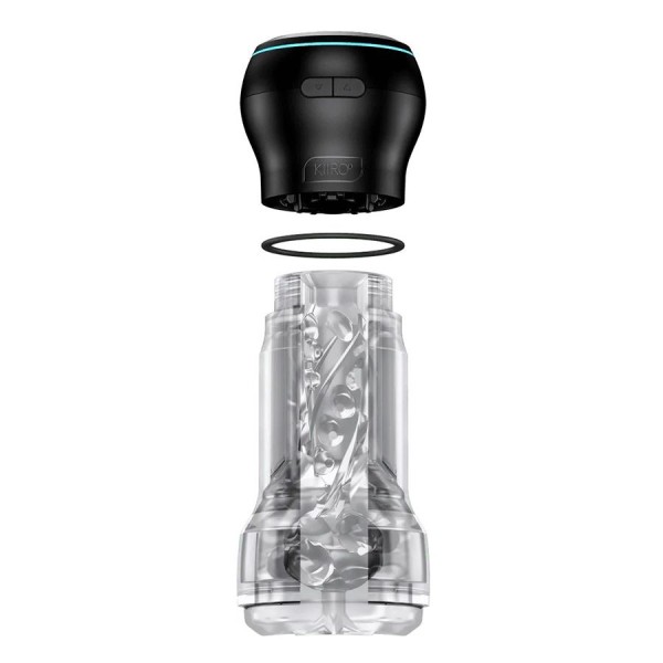 Набор PowerBlow Feel Pocket Stroker Crystal: мастурбатор и интерактивная насадка
