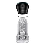 Набор PowerBlow Feel Pocket Stroker Crystal: мастурбатор и интерактивная насадка