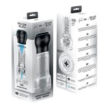Набор PowerBlow Feel Pocket Stroker Crystal: мастурбатор и интерактивная насадка