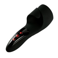 Черный вибромастурбатор с пульсацией Apollo Черный вибромастурбатор с пульсацией Apollo