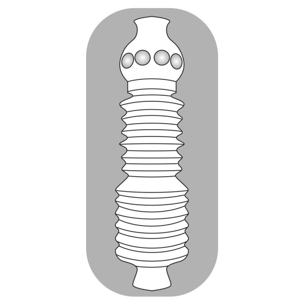 Прозрачный мастурбатор Pocket Masturbator Twister