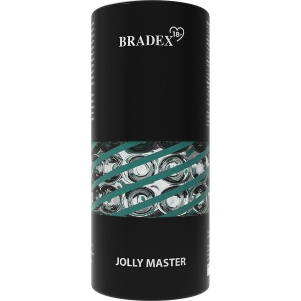 Эластичный мастурбатор с эффектом вращения Jolly Master