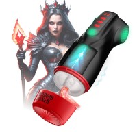 Интерактивный мастурбатор Raven с вакуумом, вибрацией и подсветкой