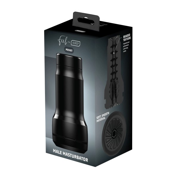 Черный мастурбатор Feel Pocket Stroker