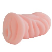 Телесный мастурбатор-вагина с углублениями под пальцы Телесный мастурбатор-вагина с углублениями под пальцы