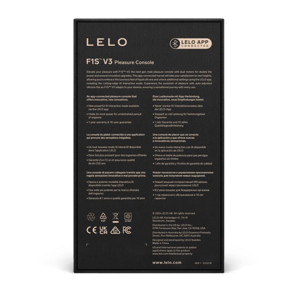 Мастурбатор с ИИ и управлением через приложение Lelo F1S V3 Мастурбатор с ИИ и управлением через приложение Lelo F1S V3