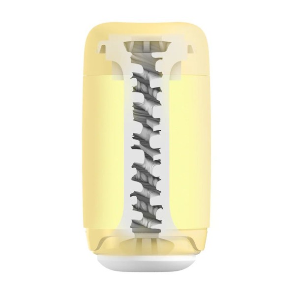 Желтый мастурбатор Tenga Puffy
