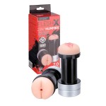 Мастурбатор 2-в-1 REALSTUFF 2 IN 1 HUMMER ANUS VAGINA: вагина и анус