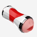 Двусторонний мастурбатор в колбе Power Grip Cup - вагина и ротик Двусторонний мастурбатор в колбе Power Grip Cup - вагина и ротик