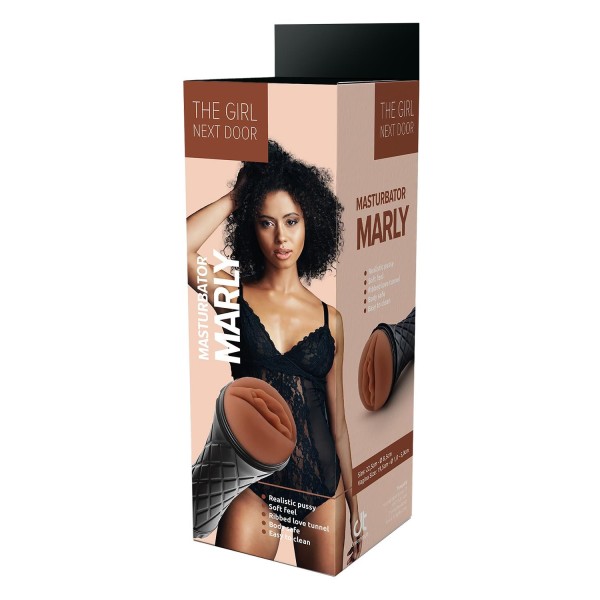 Коричневый мастурбатор-вагина Marly