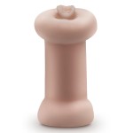 Телесный люминесцентный двусторонний мастурбатор Tasha