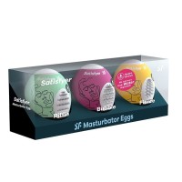 Набор из 3 мастурбаторов-яиц Satisfyer