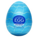 Мастурбатор-яйцо с охлаждающей смазкой EGG Wavy II Cool