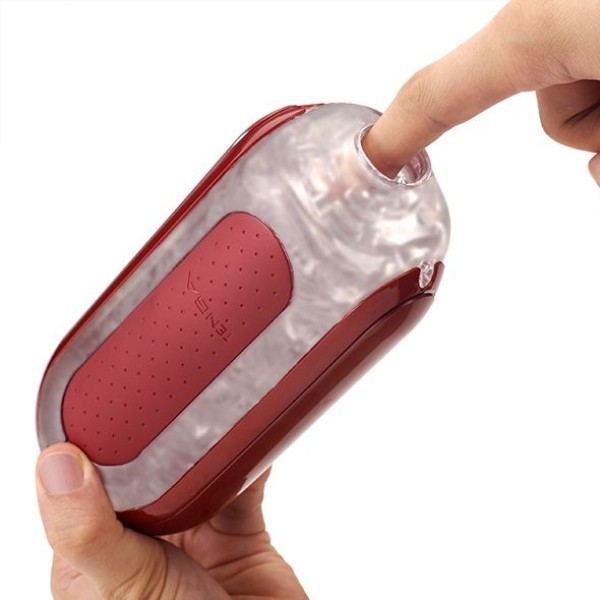 Красный мастурбатор Flip Zero Red Warmer с подогревом