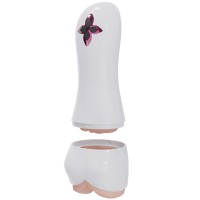 Белый вибромастурбатор Eveflow с функцией сосания и звуковым сопровождением Белый вибромастурбатор Eveflow с функцией сосания и звуковым сопровождением