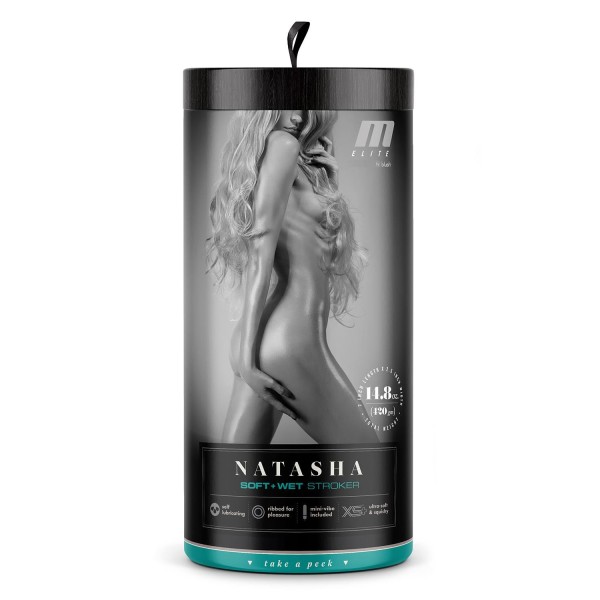 Мастурбатор-вагина с вибрацией Soft Wet Natasha Realistic Beige Masturbator