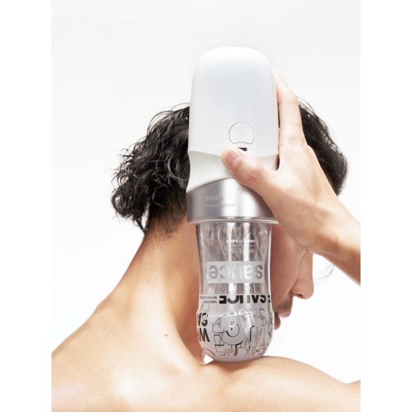 Белый автоматический мастурбатор Extra Sauce