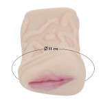 Телесный мастурбатор-вагина с фигурками на поверхности Телесный мастурбатор-вагина с фигурками на поверхности