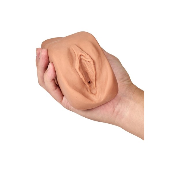 Маструбатор-вагина с вибрацией Soft Wet Renata Realistic Tan Masturbator