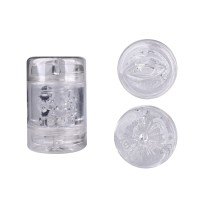 Прозрачный двусторонний мастурбатор Joy Cup - анус и рот Прозрачный двусторонний мастурбатор Joy Cup - анус и рот