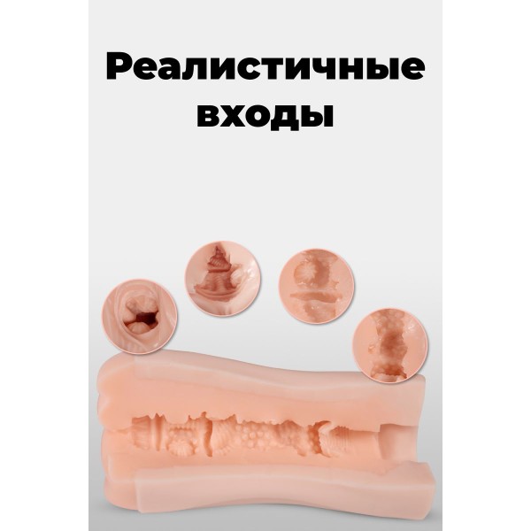 Мастурбатор-вагина Beata-2 с функциями всасывания и вибрации