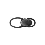 Черная насадка на пенис для двойного проникновения Black Red - 16,5 см.