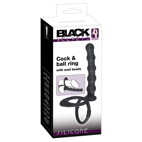 Насадка на пенис для двойного проникновения Cock ball ring