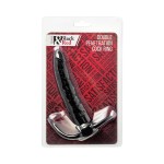Черная насадка на пенис для двойного проникновения Black Red - 16,5 см.