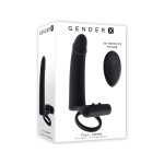 Черная вибронасадка для двойного проникновения Full Swing Черная вибронасадка для двойного проникновения Full Swing