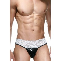 Мужские трусы-тонги с кружевом Мужские трусы-тонги с кружевом