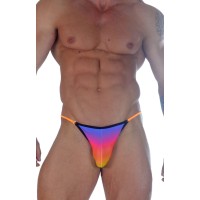 Яркие радужные трусы-танга Яркие радужные трусы-танга