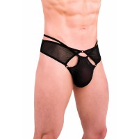 Мужские тюлевые трусы с колечками Мужские тюлевые трусы с колечками