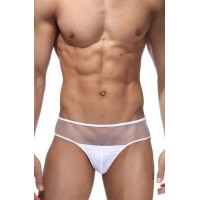 Мужские трусы с прозрачной вставкой на поясе Мужские трусы с прозрачной вставкой на поясе