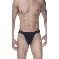 Черные мужские трусы-стринги на широкой резинке Don Moris Черные мужские трусы-стринги на широкой резинке Don Moris